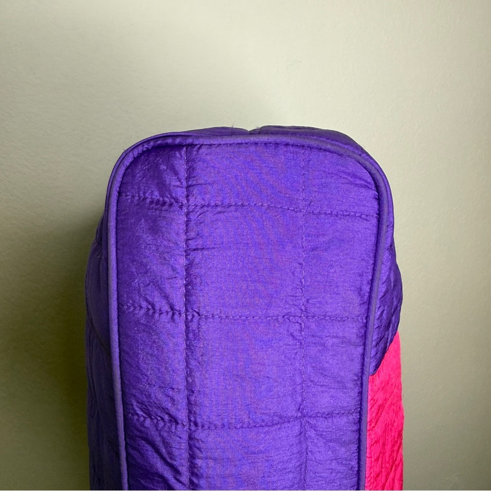 Babies Alley Diaper Bag Retro Colorblock Quilted Teal Magenta Purple - Picture 7 of 12